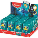 Maped Hegyező és radír display, kétlyukú, tartályos, MAPED "Connect Dragon", sárkány (IMA049226) - fapadospatron