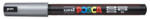 uni Dekormarker, 0, 7 mm, UNI "Posca PC-1MR", ezüst (TUPC1MRE) - fapadospatron