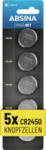 ABSINA Gombelem CR 2450 3 V 5 db Lítium (401020) (401020) - aqua