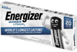 Energizer Elem, AAA mikro, 10 db, lítium, ENERGIZER "Ultimate Lithium (EEAAA10L) - fapadospatron