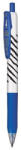 Zebra Zseléstoll, 0, 33 mm, nyomógombos, csíkos test, ZEBRA "Sarasa Clip", kék 1 db (TZ48292)