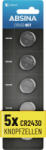 ABSINA Gombelem CR 2430 3 V 5 db Lítium (401027) (401027) - aqua