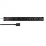 LogiLink Prelungitor PDU 19" 1U IEC C14 la 12 x C13 1.8m Negru, Logilink PDU12A1 (PDU12A1)