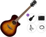 Yamaha APX600FM Premium SET Tobacco Brown Sunburst Chitară electro-acustică Jumbo