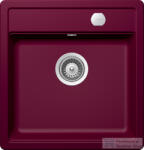 SCHOCK Mono N-100S CRISTADUR® Berry 490 x 510 mm, gránit kompozit konyhai mosogató, bogyószín MONN100SBERRSA (MONN100SBERRSA)