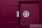 SCHOCK Mono D-100 CRISTADUR® Berry 765 x 510 mm, gránit kompozit konyhai mosogató, bogyószín MOND100BERR (MOND100BERR)