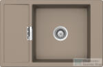 SCHOCK Mono D-100XS CRISTADUR® Twilight 780 x 510 mm, gránit kompozit konyhai mosogató, Taupe szürke MOND100XTWIL (MOND100XTWIL)