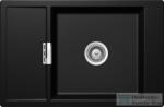SCHOCK Mono D-100XS CRISTADUR® Magma 780 x 510 mm, gránit kompozit konyhai mosogató, metalizált fekete MOND100XPURO (MOND100XMAGM)