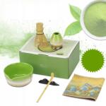 Bedee Matcha Szett 6 Részes: Ceram. Tál, Chasen, Állvány, Zöld (Bedee)