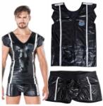 Andalea Rendőr jelmez Szexi Férfi jelmez 2 részes Férfi fehérnemű 2XL/3XL (D1106)
