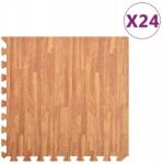 vidaXL Eva Padlószőnyeg 24 Db 60x60x1 CM Fa Mintás 8, 64M2 Puzzle (8719883979724)