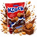 ROSHEN Cukorka Roshen Krock karamell és dió 1kg (D KROCK -chrupki ROSHEN 1kg)