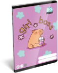 LIZZY Füzet Tűzött A/5 Négyzetrácsos 27-32 32 Lapos Lollipop Capybara (I7500171000)