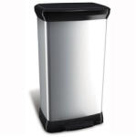 Keter Pedálos szemetes, fémhatású, 50 l, CURVER (187177) - eztkapdki