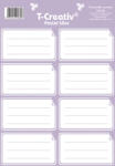 T-Creativ Füzetcímke Keretes Akasztós Pastel Lilac 8 Darab/Ív 2 Ív/Csomag (N13111TA708)
