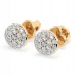 ESSYA 925 Ezüst Fülbevaló Gyémántokkal 0, 3 Ct Lab Essya (102-10072-925-LAB-YEL)