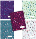 Patria School Füzet Tűzött A/4 27-40 Négyzetrácsos Fancy Florals Vegyes Mintákban (P11111686)