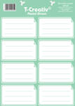 T-Creativ Füzetcímke Keretes Akasztós Pastel Green 8 Darab/Ív 2 Ív/Csomag (N13111TA308)