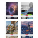 Herlitz Spirálfüzet A/5 80 Lapos Vonalas Vegyes Minták (H400212879)