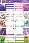 T-Creativ Füzetcímke 10 Darab/Ív Flowers (N13050TFL)