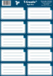 T-Creativ Füzetcímke Keretes 10 Darab/Ív Night Blue (N13111T123)