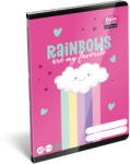 LIZZY Füzet Tűzött A/5 Négyzetrácsos 27-32 32 Lapos Lollipop Rainbow (I7500171001)