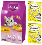 Whiskas csirkehússal 14kg Száraz macskaeledel 8x10g csemege Ajándék
