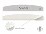  NiiZA körömreszelő eldobható cserepapír metal BASE alaphoz 20db íves szürke #180