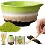  Matcha szett kiegészítőkkel és teatörölközővel Ajándékdobozban (Zestaw do herbaty Matcha)
