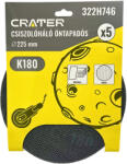 CRATER Csiszolóháló Öntapadós Q225 mm K180 5 db (322H746)