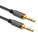 Wozinsky univerzális mini jack kábel 2x Aux kábel 1, 5 m fekete (5907769307454)