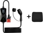AUXUS állítható (6-16A), hordozható autó töltő, 11 kW (3x16A) 5 méteres Type 2 kábellel (adapter, Wifi, Bluetooth, App, kijelző)