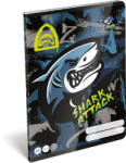Lizzy Card Cápás tűzött füzet A/5, 32 lap vonalas (21-32), Lizzysuli, Shark attack (LIZ-7500170007) - mesescuccok