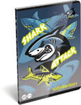 Lizzy Card Cápás tűzött füzet A/5, 32 lap szótár (31-32), Lizzysuli, Shark attack (LIZ-7500173007) - mesescuccok