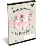 Lizzy Card Balerina tűzött füzet A/5, 32 lap vonalas 3. osztály (12-32), Lizzysuli, Tiny Dancer Lovely Ballerina (LIZ-7500169003) - mesescuccok