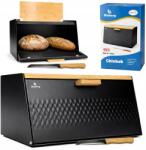 BLUBERG Premium Bambusz kenyértartó, Nagy, Készletben Késsel, Ételtároló (CHLEBAK BB-2122)