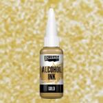 Pentart alkoholos tinta, Media ink, tintafesték, 20 ml - metál arany