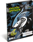 Lizzy Card Cápás tűzött füzet A/5, 32 lap kockás (27-32), Lizzysuli, Shark attack (LIZ-7500171007) - officetrade