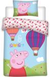 Peppa malac Hot-air Balloon gyerek ágyneműhuzat 100×135cm, 40×60 cm (BRM000995)