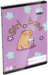 LIZZY Füzet kockás LIZZYSULI A/5 32 lapos 27-32 Lollipop Capybara (7500171000) - papir-bolt