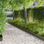 vidaXL Margine pentru gazon 10 pcs 103 x 15 cm Otel Verde masliniu GartenMobel Dekor (8008359)