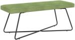 vidaXL banca Simplu Verde deschis 110 x 40 x 45 cm Catifea GartenMobel Dekor (42038346)