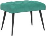 vidaXL Banca cu butoane capitonate Turcoaz 60 x 40 x 45 cm Catifea GartenMobel Dekor (42038553)