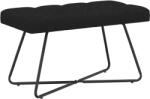 vidaXL Banca cu butoane capitonate Negru 80 x 40 x 46 cm Tesatura GartenMobel Dekor (42038359)