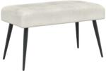 vidaXL Banca cu butoane capitonate Crem 80 x 40 x 46 cm Catifea GartenMobel Dekor (42038523)