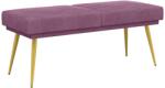 vidaXL Banca cu doua straturi Violet 120 x 45 x 46 cm Catifea GartenMobel Dekor (42038598)