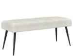 vidaXL Banca cu butoane capitonate Crem 110 x 40 x 46 cm Catifea GartenMobel Dekor (42038537)