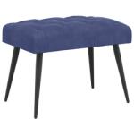 vidaXL Banca cu butoane capitonate Albastru Politie 60 x 40 x 45 cm GartenMobel Dekor (42038555)