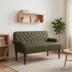vidaXL Canapea cu capitonaj butonat Verde Army 120 x 65 x 78 cm GartenMobel Dekor (42041842)