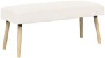 vidaXL banca Simplu Crem 110 x 40 x 46 cm Bouclé GartenMobel Dekor (42038412)